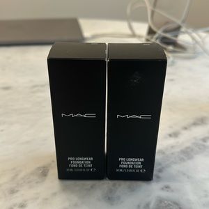 MAC Pro Longwear foundation shade NW20 x 2